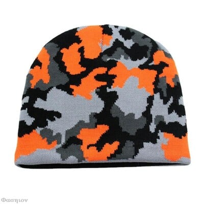 Νέα Army Green Camouflage Beanies Καπέλα για Γυναικεία Ανδρικά Camo Χειμερινά καπέλα ζεστά 2023