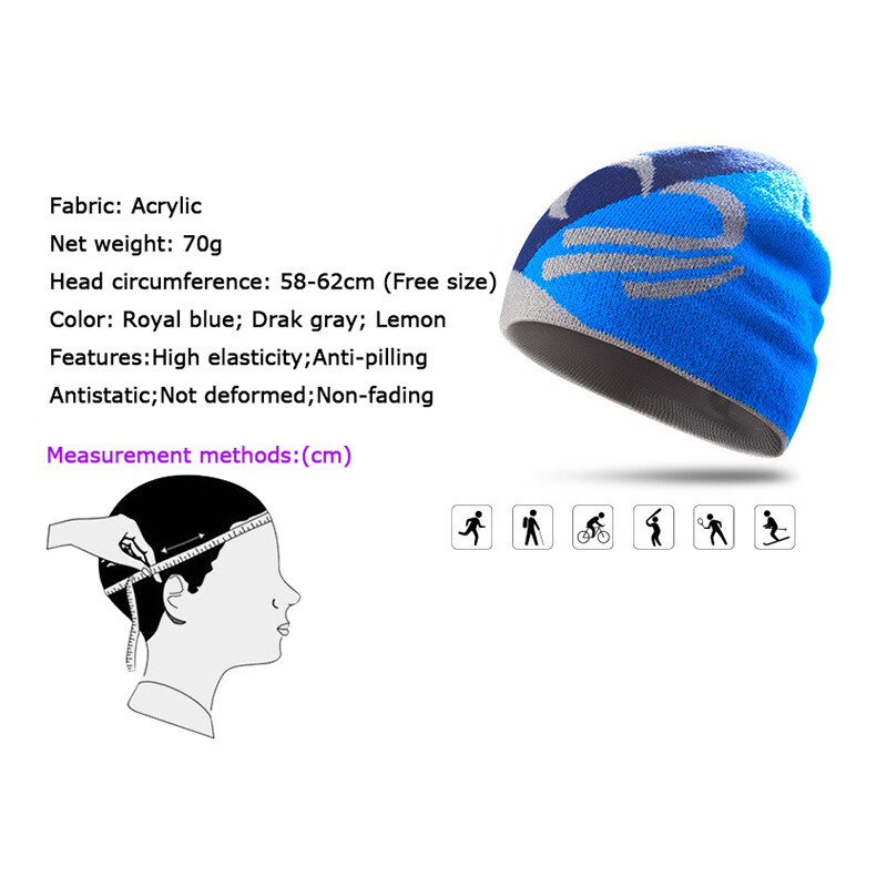 Ziemas cepures Vilnas trikotāžas pupiņas Cepures Mīkstas Siltas Slēpošanas Cepure Pulkstenis Cepurīte Sports Skriešana Hiphops Slouchy Cepures Unisex Drop Shipping