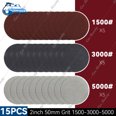 2-tolline 50 mm ümmargune liivapaber 60-5000 karedusega konks- ja silmuslihvimisketta alus lihvimismasinate puurimismasina ja pöördtööriistade poleerimiseks