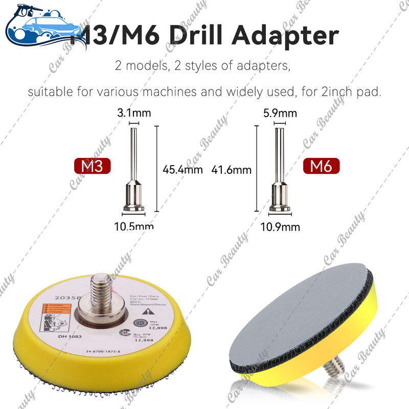 2-tolline 50 mm ümmargune liivapaber 60-5000 karedusega konks- ja silmuslihvimisketta alus lihvimismasinate puurimismasina ja pöördtööriistade poleerimiseks