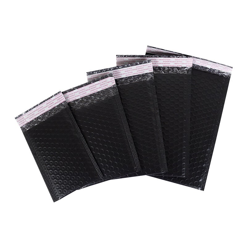 10 bucăți saci plic cu bule negre, cu auto-sigilare, plicuri de transport căptușite, cu pungă de expediere cu bule, pachete cadou pentru transport.