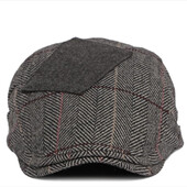 Rudens un ziemas poliestera plāksteris Newsboy cepures, plakanas cepures vīriešiem un sievietēm, gleznotājs, beretes cepures 125