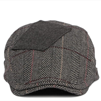Rudens un ziemas poliestera plāksteris Newsboy cepures, plakanas cepures vīriešiem un sievietēm, gleznotājs, beretes cepures 125