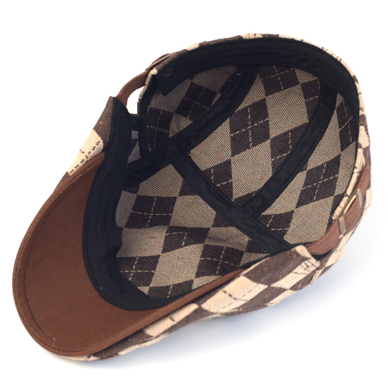 Vintage Newsboy καπέλα για άνδρες Γυναικεία Καπέλο κυνηγιού Gatsby με δικτυωτό επίπεδο καπάκι από βαμβακερό ρυθμιζόμενο αναπνεύσιμο Irish Cabbie Ivy