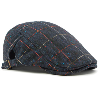 HT4289 Berets Ανδρικά νέα Vintage καρό Flat Cap Retro Καλλιτέχνης Ζωγράφος Καπέλα μπερέ για άνδρες Άνοιξη φθινόπωρο ριγέ καπέλο μπερέ