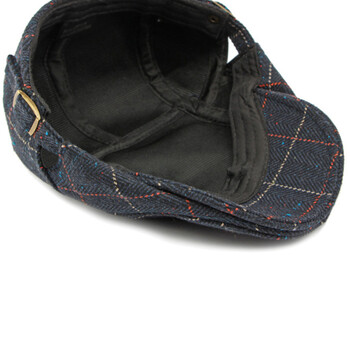 HT4289 Berets Ανδρικά νέα Vintage καρό Flat Cap Retro Καλλιτέχνης Ζωγράφος Καπέλα μπερέ για άνδρες Άνοιξη φθινόπωρο ριγέ καπέλο μπερέ