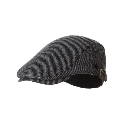 Rudens ziemas bērnu cepure Retro vilnas beretes cepures zēniem Regulējama bērnu cepure Silta bērnu aksesuāri 2-9 gadus veci