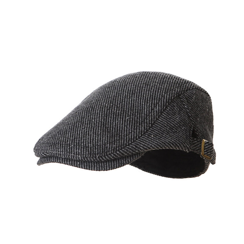 Rudens ziemas bērnu cepure Retro vilnas beretes cepures zēniem Regulējama bērnu cepure Silta bērnu aksesuāri 2-9 gadus veci