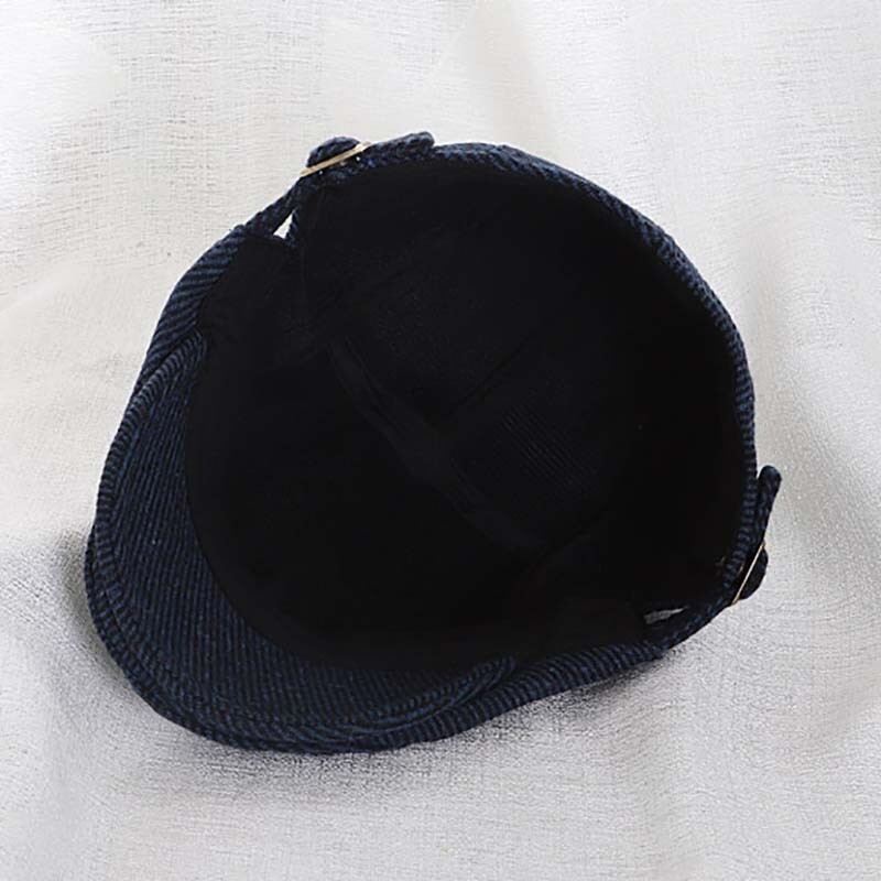 Rudens ziemas bērnu cepure Retro vilnas beretes cepures zēniem Regulējama bērnu cepure Silta bērnu aksesuāri 2-9 gadus veci