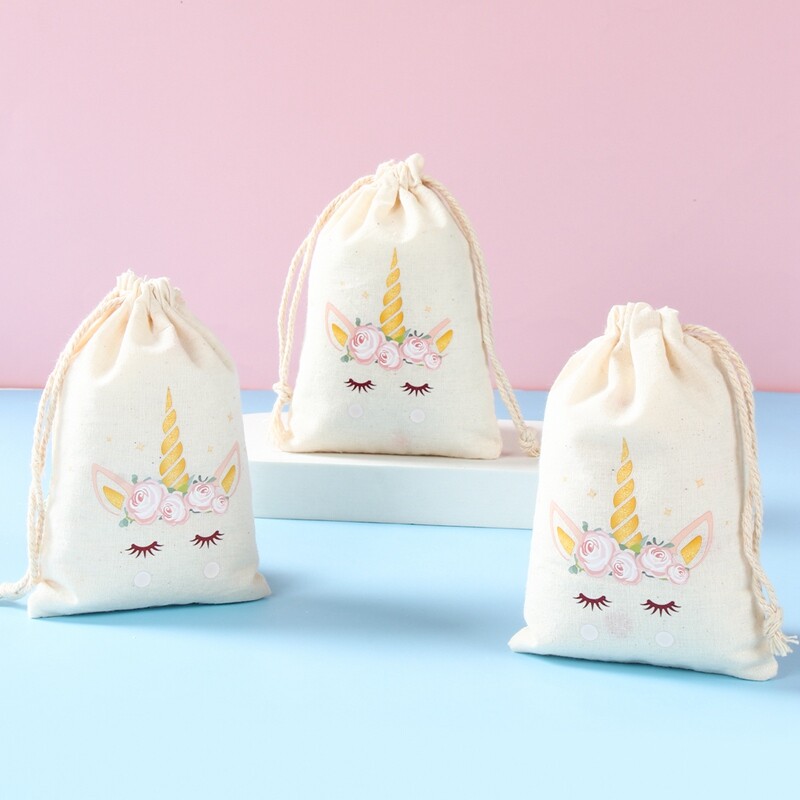 6 τμχ Τσάντες δώρου από λινό βαμβακερό βαμβακερό τσάντες δεινόσαυρος Ζώο Διακόσμηση πάρτι γενεθλίων Παιδική τσάντα μπομπονιέρα γάμου Τσάντα δώρου για ντους