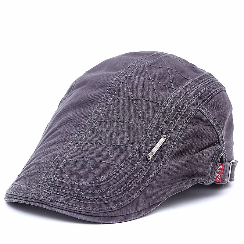 Muškarci Stripe Label Kape za novine Šeširi britanskih slikara Proljeće i ljeto Podesiva ravna kapa Hip hop beretke Podesiva kapa sa šiljkom