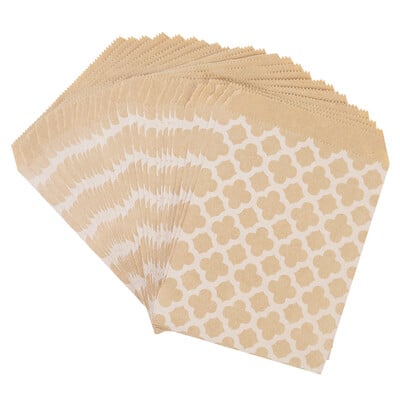 25/50 buc 13x18cm Mulțumesc, pungi de bomboane din hârtie kraft, pungă de ambalare pentru biscuiți, pentru oaspeți, pungă de cadou pentru decorarea unei petreceri de naștere