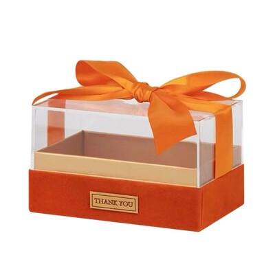 Läbipaistev akrüülist kinkekarp Moe vibu kingikarp Luksuslik pulmakäe kinkekarp emadepäeva kinkekarp Sünnipäevapeotarbed