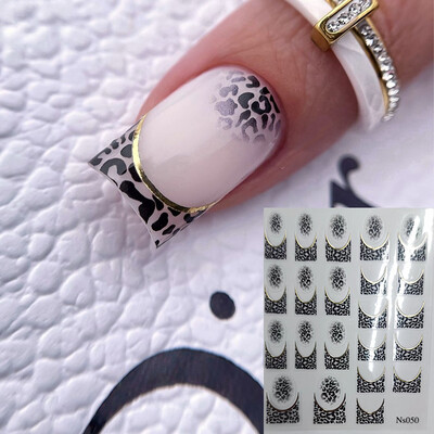 1 τμχ Sexy Leopard Nail Art Αυτοκόλλητα Αυτοκόλλητα Αυτοκόλλητα Αυτοκόλλητα Αξεσουάρ νυχιών μόδας για ζώα Αυτοκόλλητα νυχιών Decal