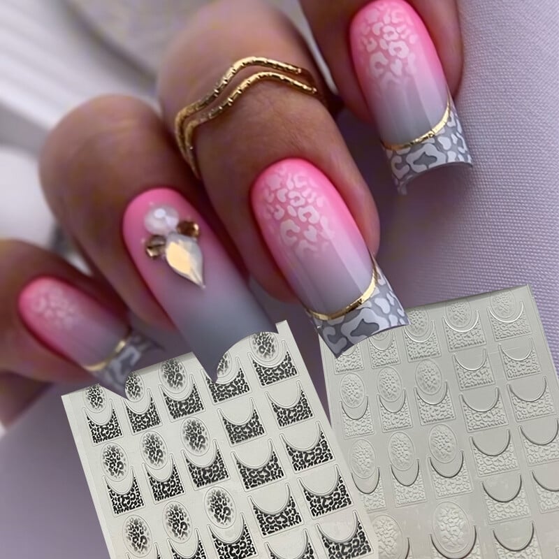 1 τμχ Sexy Leopard Nail Art Αυτοκόλλητα Αυτοκόλλητα Αυτοκόλλητα Αυτοκόλλητα Αξεσουάρ νυχιών μόδας για ζώα Αυτοκόλλητα νυχιών Decal