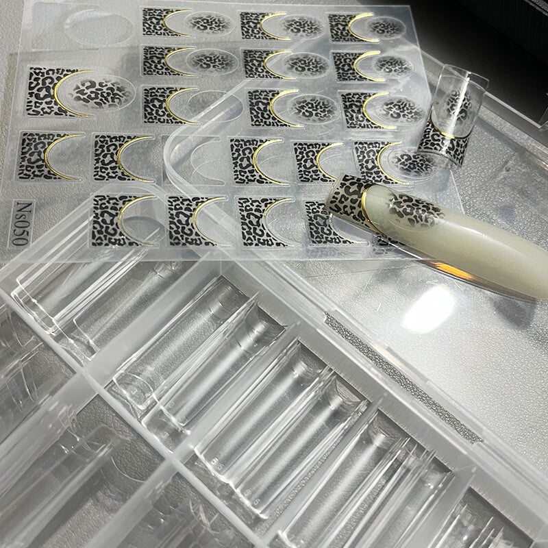 1 τμχ Sexy Leopard Nail Art Αυτοκόλλητα Αυτοκόλλητα Αυτοκόλλητα Αυτοκόλλητα Αξεσουάρ νυχιών μόδας για ζώα Αυτοκόλλητα νυχιών Decal