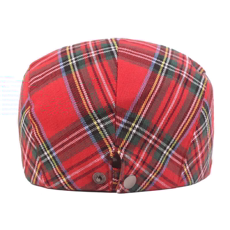 Mados medvilninės grotelės dryžuotos beretės kepuraitės vyriškos ančiuko kepuraitės žieminės rudeninės šiltos kepuraitės retro vintažinės vyriškos Boinas Gatsby kepurės