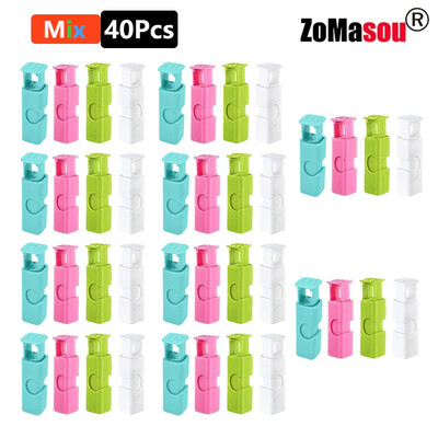 50/1 τεμ. επαναχρησιμοποιήσιμα κλιπ σφράγισης τροφίμων Κλιπ τσάντας αποθήκευσης ψωμιού για τσάντες περιτυλίγματος σνακ Σφιγκτήρας ελατηρίου Οργάνωση κουζίνας Σφιγκτήρας σφράγισης