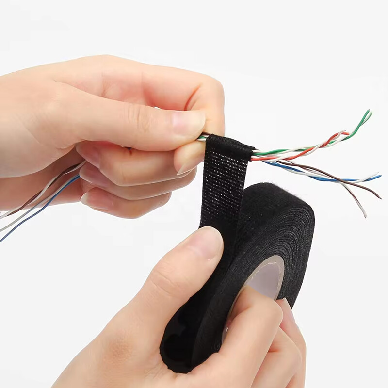 Nauja daugiafunkcinė audinio lipdukų audinio juosta Laidų laidų juosta, skirta montuoti automobiliuose, pramoninė vienpusė juosta