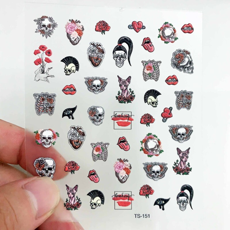 Creați-vă propriul autocolant pentru unghii Autocolante de lux bronzate cu aur Adeziv glisor pentru unghii strălucitor Decorații artistice OEM CO-259