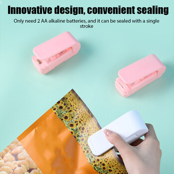 Portable Mini Sealing Machine Package Sealer Bags Θερμική πλαστική πλαστική σακούλα τροφίμων Κλείσιμο Φορητό Sealer Συσκευασία τροφίμων Θερμοκολλητικό