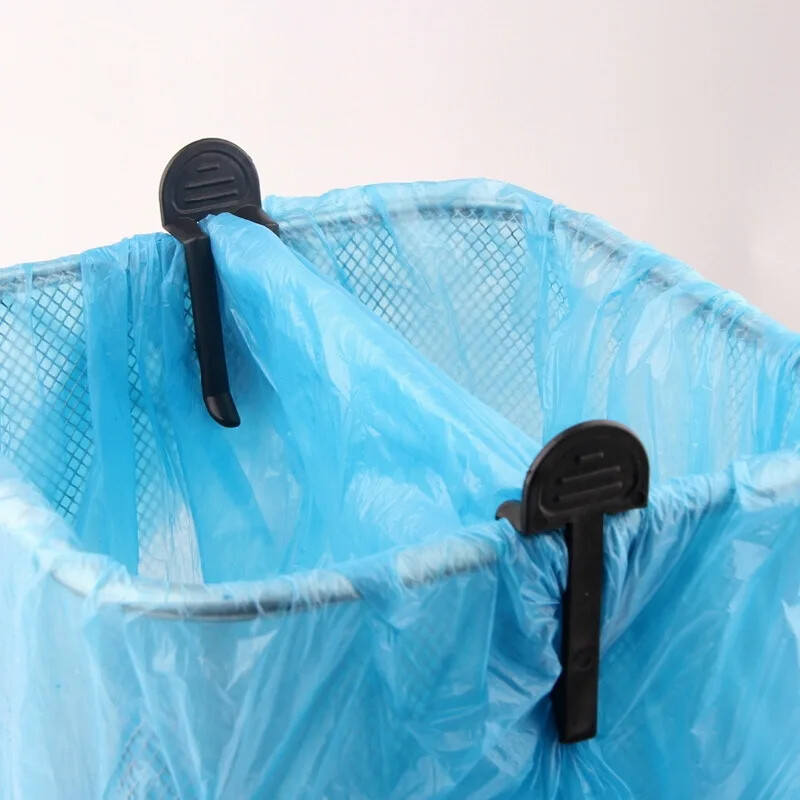 2/6/10 gab. Praktisks plastmasas atkritumu maisa saspraude Fiksēts atkritumu tvertnes maisa turētājs Atkritumu saspraudes Miskastes skava Virtuves vannas istabas ierīces