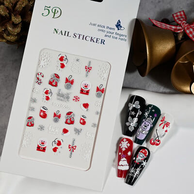 1kom 5D Kawaii naljepnica za nokte Šareno cvjetno slovo Nail Art Slider Crtani manikurni samoljepljivi ukrasi za nokte za djevojčice