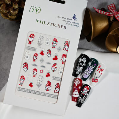 1kom 5D Kawaii naljepnica za nokte Šareno cvjetno slovo Nail Art Slider Crtani manikurni samoljepljivi ukrasi za nokte za djevojčice