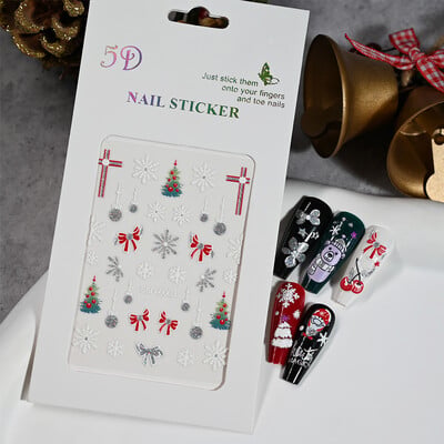 1kom 5D Kawaii naljepnica za nokte Šareno cvjetno slovo Nail Art Slider Crtani manikurni samoljepljivi ukrasi za nokte za djevojčice