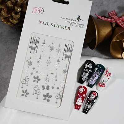 1kom 5D Kawaii naljepnica za nokte Šareno cvjetno slovo Nail Art Slider Crtani manikurni samoljepljivi ukrasi za nokte za djevojčice