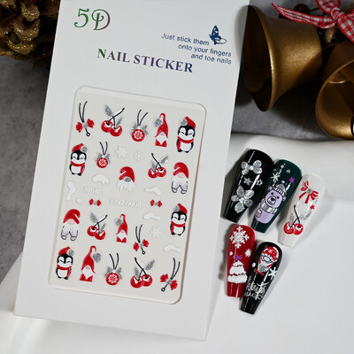 1kom 5D Kawaii naljepnica za nokte Šareno cvjetno slovo Nail Art Slider Crtani manikurni samoljepljivi ukrasi za nokte za djevojčice