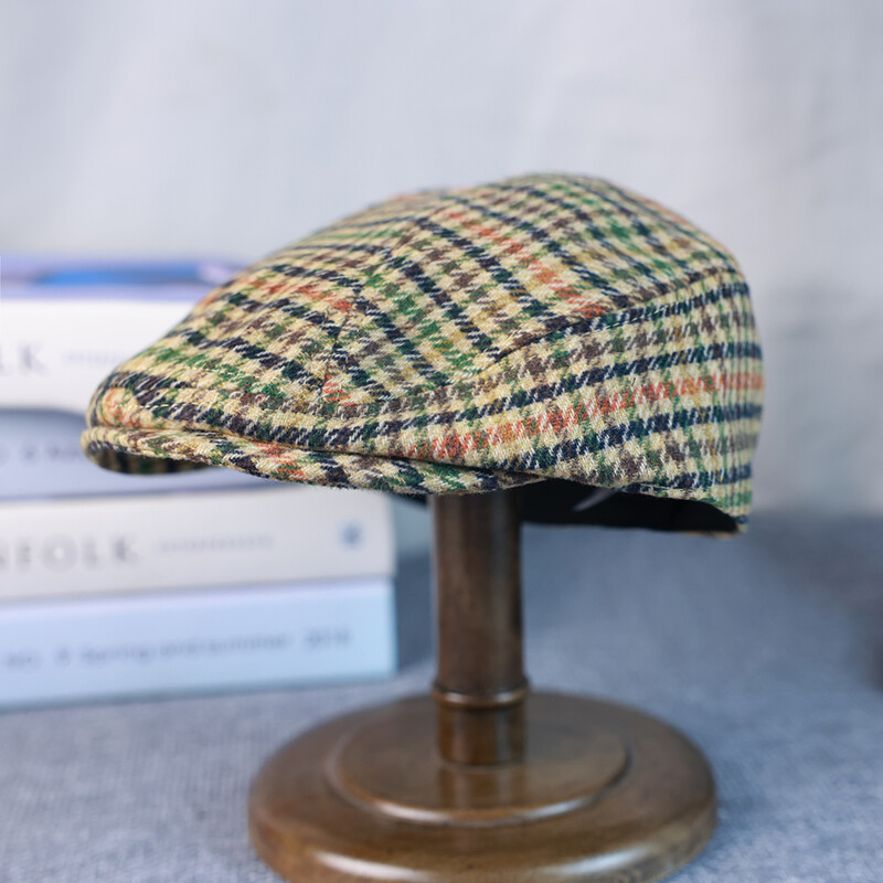 Ležerni karirani šeširi Muškarci Beretke Proljeće Jesen Zima Kapa za raznose Žene Vintage Ravni šeširi od bršljana Kapa za vožnju golfa Casquette 002