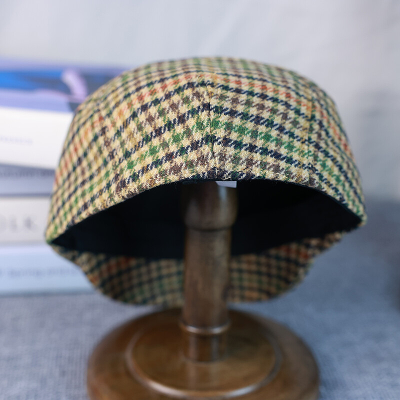 Ležerni karirani šeširi Muškarci Beretke Proljeće Jesen Zima Kapa za raznose Žene Vintage Ravni šeširi od bršljana Kapa za vožnju golfa Casquette 002
