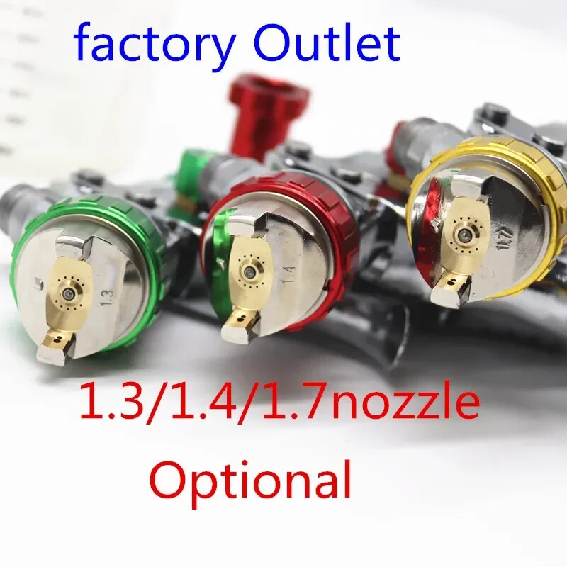 2024 New Style 1,3/1,4/1,7mm otsik Professionaalne pihustuspüstoli värvipihusti Air Mini pihustuspüstol autode värvimiseks Aerograafi tööriist