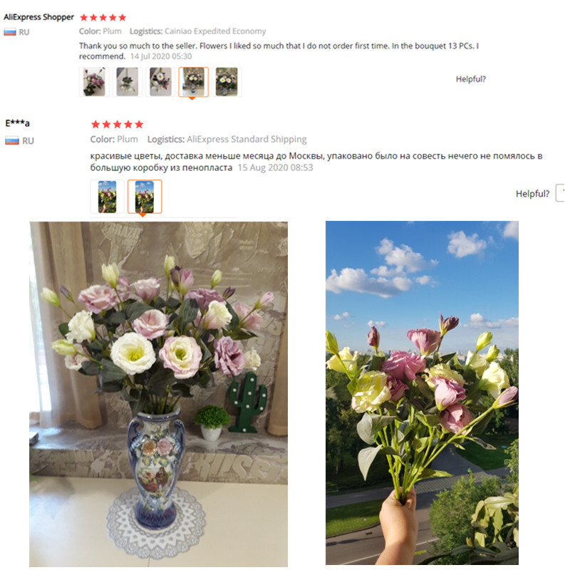 3 šakos 70 cm Dirbtinės gėlės trišakio Eustoma Augalai Kambarys Namų dekoravimas Netikrų gėlių vestuvių nuotraukų rekvizitai Didmeninė dovanos