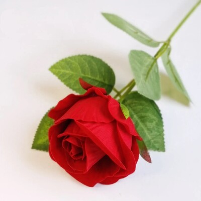 Igényes 12db/tétel fehér műrózsa virágok hosszú ágú műrózsák esküvőre Valentin napi otthoni menyasszonyi csokor