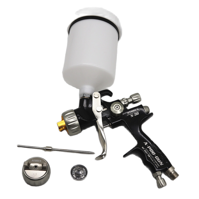 Pištolj za prskanje s pištoljem za boju automobila od 1,3 i 1,7 mm sa spremnikom za miješanje od 600 CC i adapterom za raspršivanje laka za raspršivanje boje / pištolj za raspršivanje na zrak / zračni alati