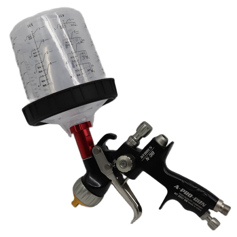 Pištolj za prskanje s pištoljem za boju automobila od 1,3 i 1,7 mm sa spremnikom za miješanje od 600 CC i adapterom za raspršivanje laka za raspršivanje boje / pištolj za raspršivanje na zrak / zračni alati