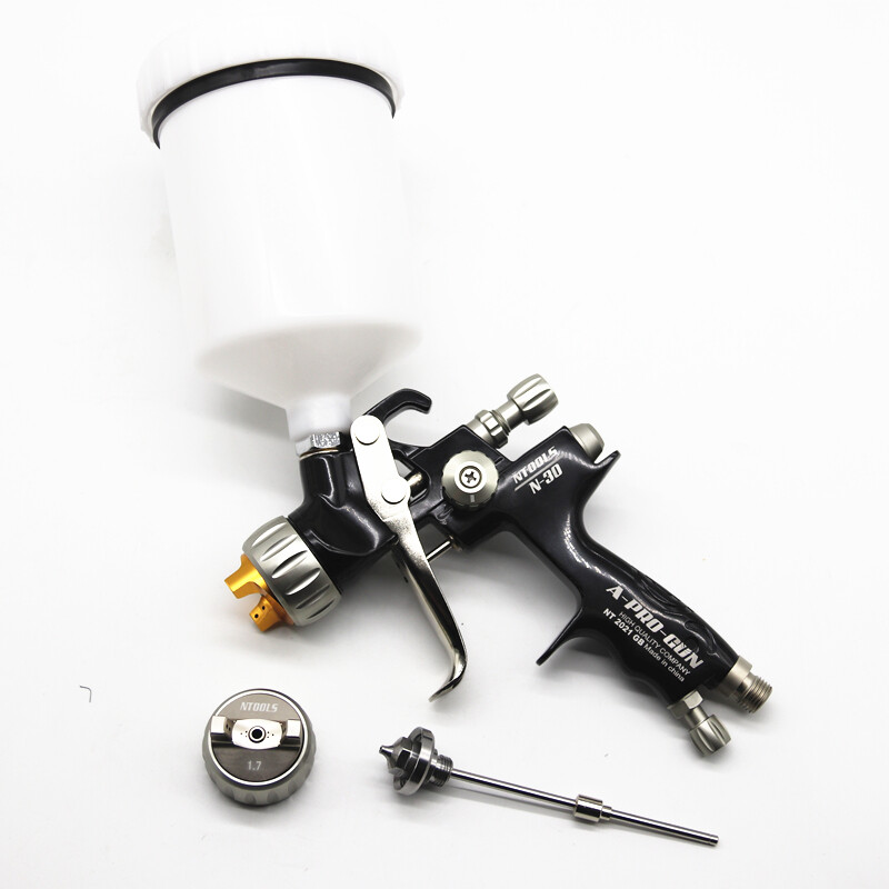 Pištolj za prskanje s pištoljem za boju automobila od 1,3 i 1,7 mm sa spremnikom za miješanje od 600 CC i adapterom za raspršivanje laka za raspršivanje boje / pištolj za raspršivanje na zrak / zračni alati