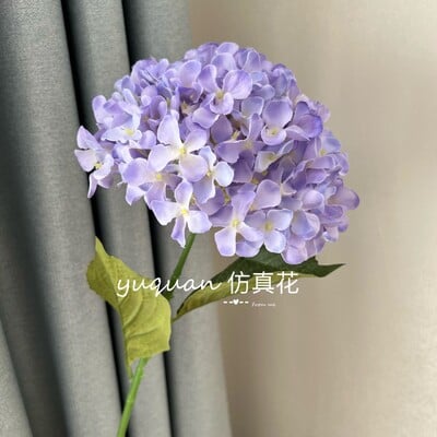 Gyönyörű selyem művirágok hortenzia csokor Valódi tapintású Művirág otthonra Esküvői szoba dekoráció Party barkács dekoráció