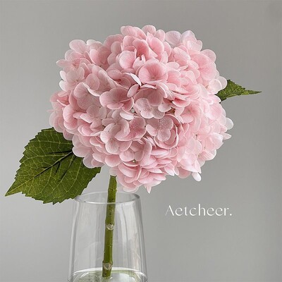 Gyönyörű selyem művirágok hortenzia csokor Valódi tapintású Művirág otthonra Esküvői szoba dekoráció Party barkács dekoráció