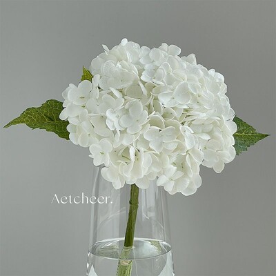 Gyönyörű selyem művirágok hortenzia csokor Valódi tapintású Művirág otthonra Esküvői szoba dekoráció Party barkács dekoráció