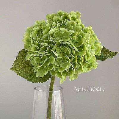 Gyönyörű selyem művirágok hortenzia csokor Valódi tapintású Művirág otthonra Esküvői szoba dekoráció Party barkács dekoráció