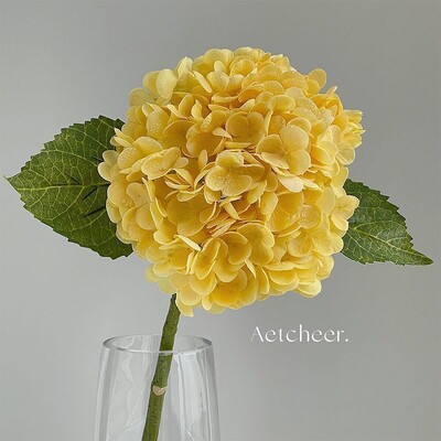 Gyönyörű selyem művirágok hortenzia csokor Valódi tapintású Művirág otthonra Esküvői szoba dekoráció Party barkács dekoráció