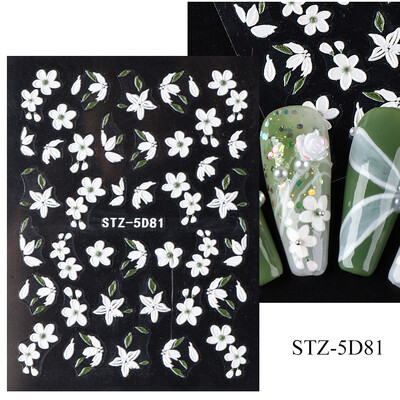 Λαμπερά αυτοκόλλητα νυχιών ουράς γοργόνας Ολογραφικό αστέρι 5D αυτοκόλλητα με θαλάσσια ζώα Μέδουσες νυχιών Sliders Scrub Καλοκαιρινό σχέδιο