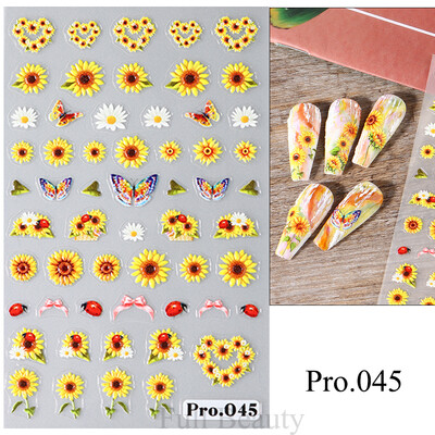 Λαμπερά αυτοκόλλητα νυχιών ουράς γοργόνας Ολογραφικό αστέρι 5D αυτοκόλλητα με θαλάσσια ζώα Μέδουσες νυχιών Sliders Scrub Καλοκαιρινό σχέδιο