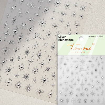 Auriu, argintiu, stea cu laser, roz, sclipici colorat, strălucire, strălucire, strasuri, decorațiuni pentru unghii, autocolante, decalcomanii pentru manichiură