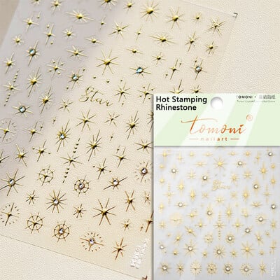 Auriu, argintiu, stea cu laser, roz, sclipici colorat, strălucire, strălucire, strasuri, decorațiuni pentru unghii, autocolante, decalcomanii pentru manichiură