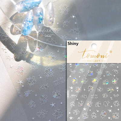 Καλοκαιρινή παραλία Dreamy Water Bubble Γοργόνα Κοχύλι Αστερίας Μέδουσες Αστερίες Μαλακό ανάγλυφο Διακόσμηση Νυχιών Αυτοκόλλητα Μανικιούρ Αυτοκόλλητα