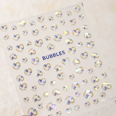 Καλοκαιρινή παραλία Dreamy Water Bubble Γοργόνα Κοχύλι Αστερίας Μέδουσες Αστερίες Μαλακό ανάγλυφο Διακόσμηση Νυχιών Αυτοκόλλητα Μανικιούρ Αυτοκόλλητα